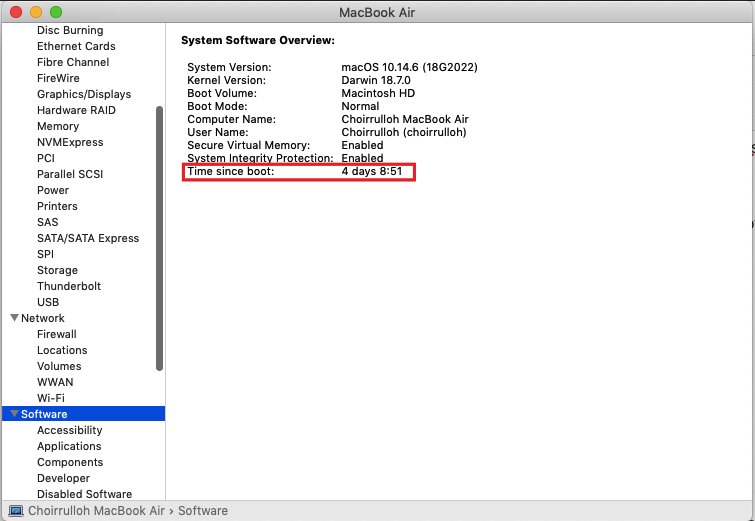 Tips Mengecek Uptime Di Mac Blog Choirrulloh